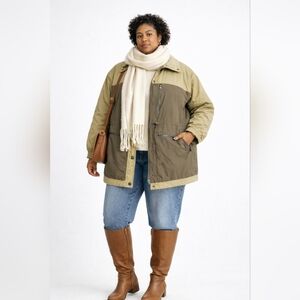 Future Collective x Reese Blutstein Two-Tone Quilt Lined Jacket – Size 1X – NWT